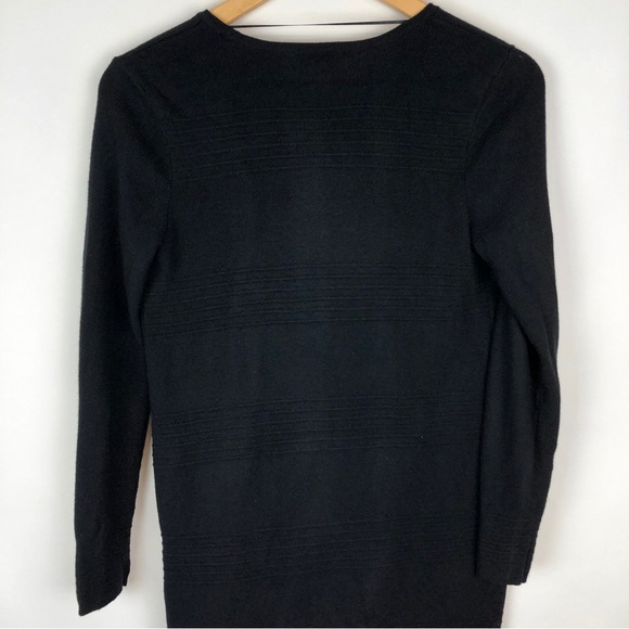 Charter Club Long Classic Black Open Cardigan - Picture 7 of 11